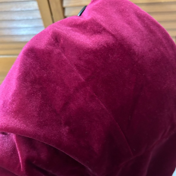 Lucy Paris Womens Strapless Velvet Jumpsuit, Burgundy, xs - Picture 8 of 9